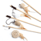 Feather BChase Interactive Cat Wand Toy With Colorful Feather Teaser 0
