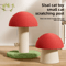Garden Guard Mushroom Carrot Cat Scratching Post With Hemp Rope 0