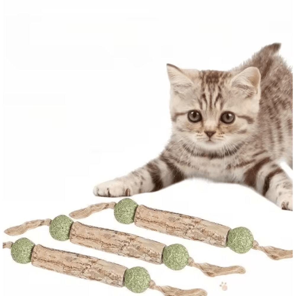 FreshMint Natural Catnip Dental Chew Stick For Teeth Cleaning 0