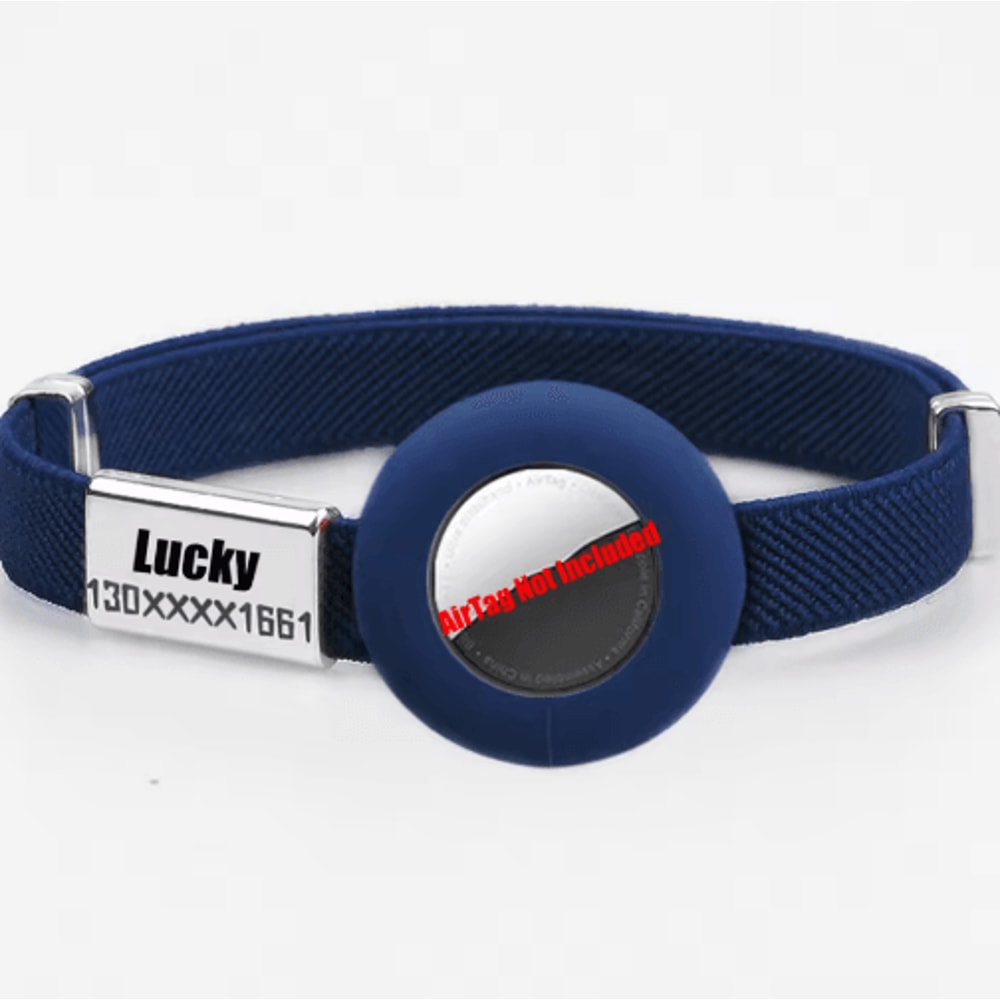 SafeTrack AirTag Cat Collar With Personalized Name Tag GPS Holder 11