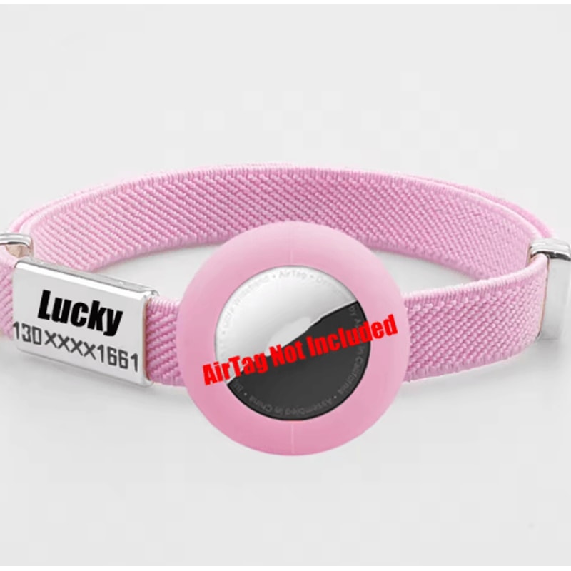 SafeTrack AirTag Cat Collar With Personalized Name Tag GPS Holder 12
