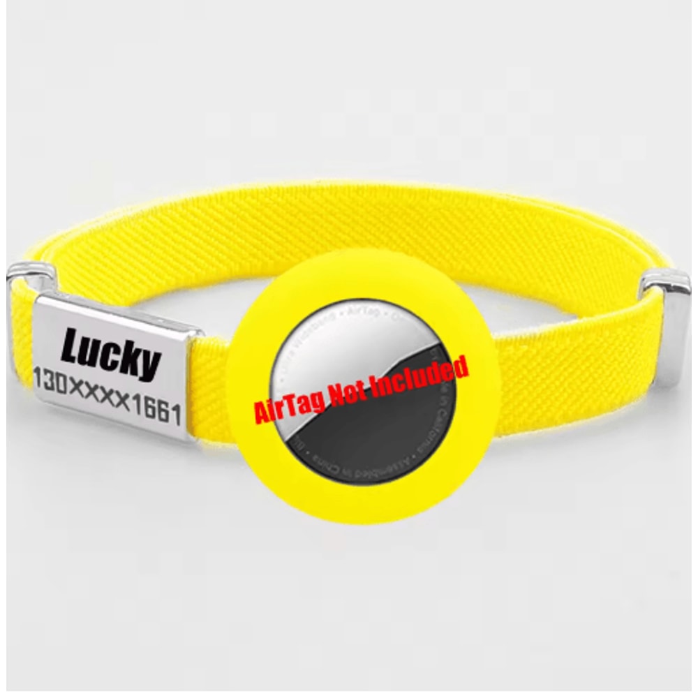 SafeTrack AirTag Cat Collar With Personalized Name Tag GPS Holder 15