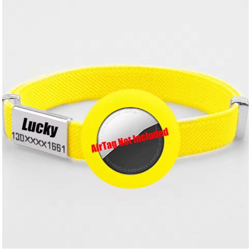 SafeTrack AirTag Cat Collar With Personalized Name Tag GPS Holder 15