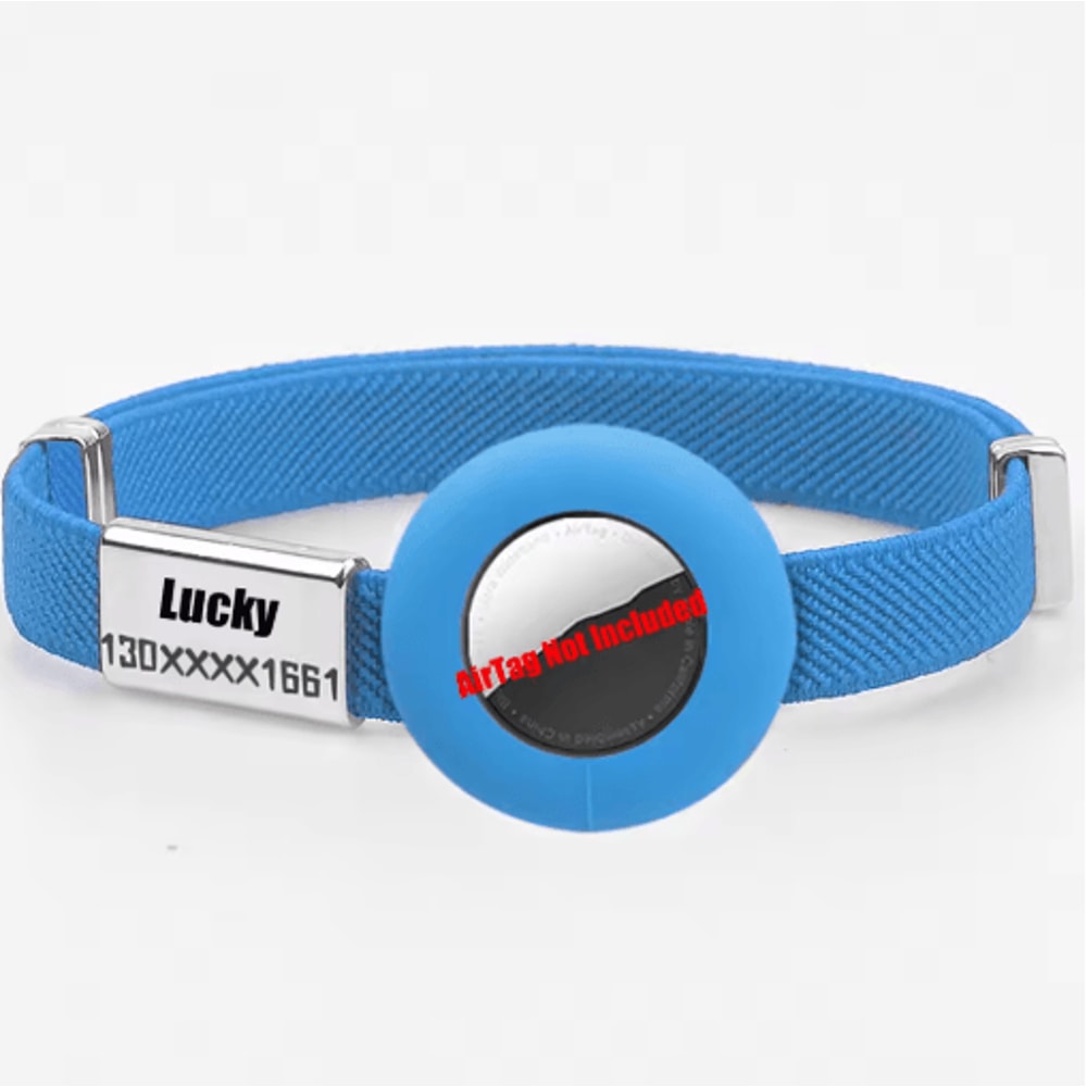 SafeTrack AirTag Cat Collar With Personalized Name Tag GPS Holder 2