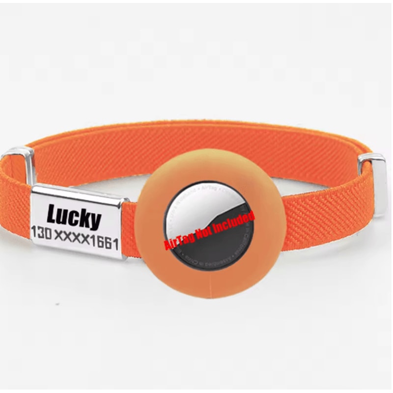 SafeTrack AirTag Cat Collar With Personalized Name Tag GPS Holder 3