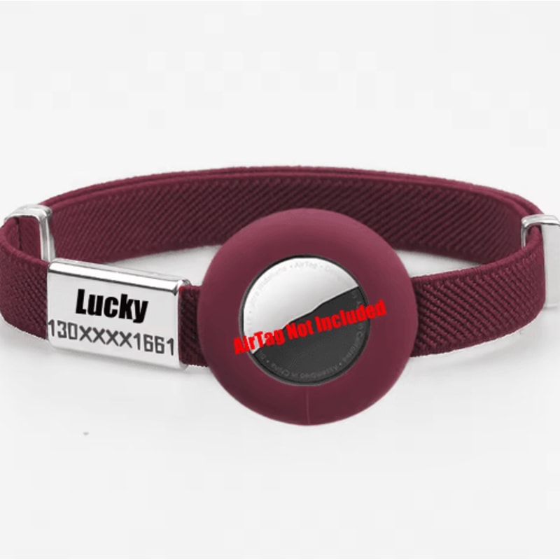 SafeTrack AirTag Cat Collar With Personalized Name Tag GPS Holder 4