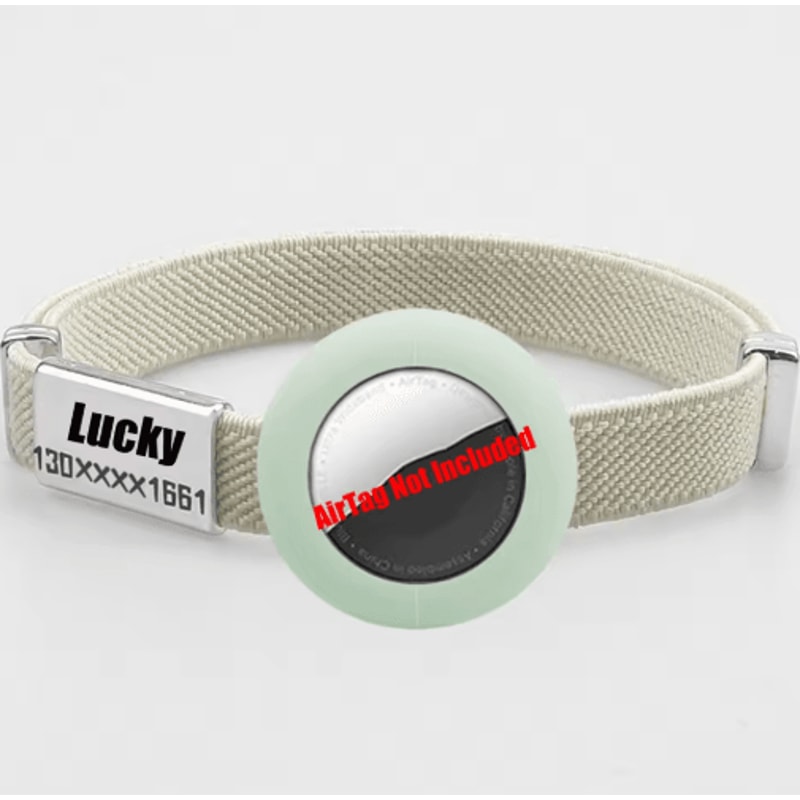SafeTrack AirTag Cat Collar With Personalized Name Tag GPS Holder 7