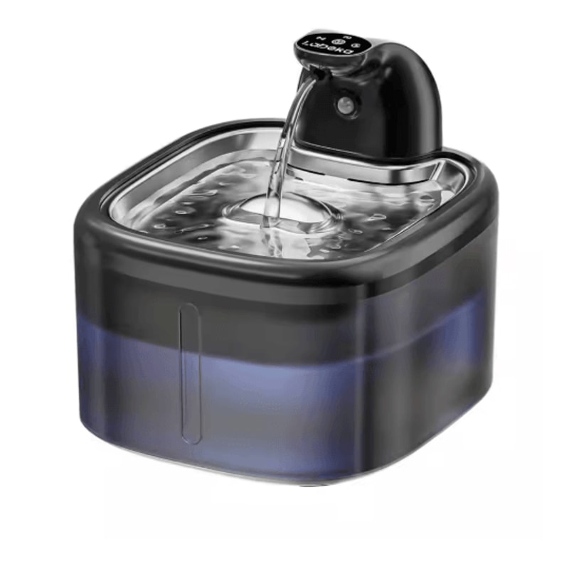 AquaSense 35L Wireless Cat Water Fountain With Motion Sensor Stainless Steel Tray 1