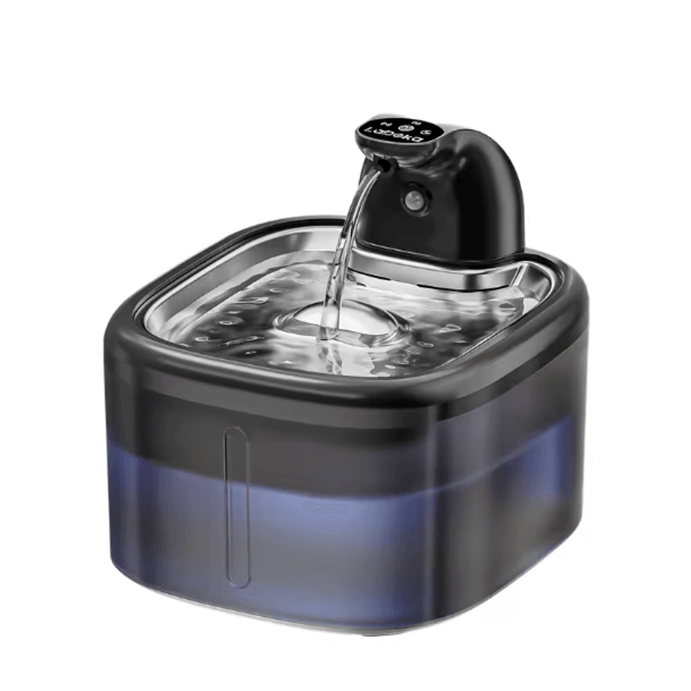 AquaSense 35L Wireless Cat Water Fountain With Motion Sensor Stainless Steel Tray 4