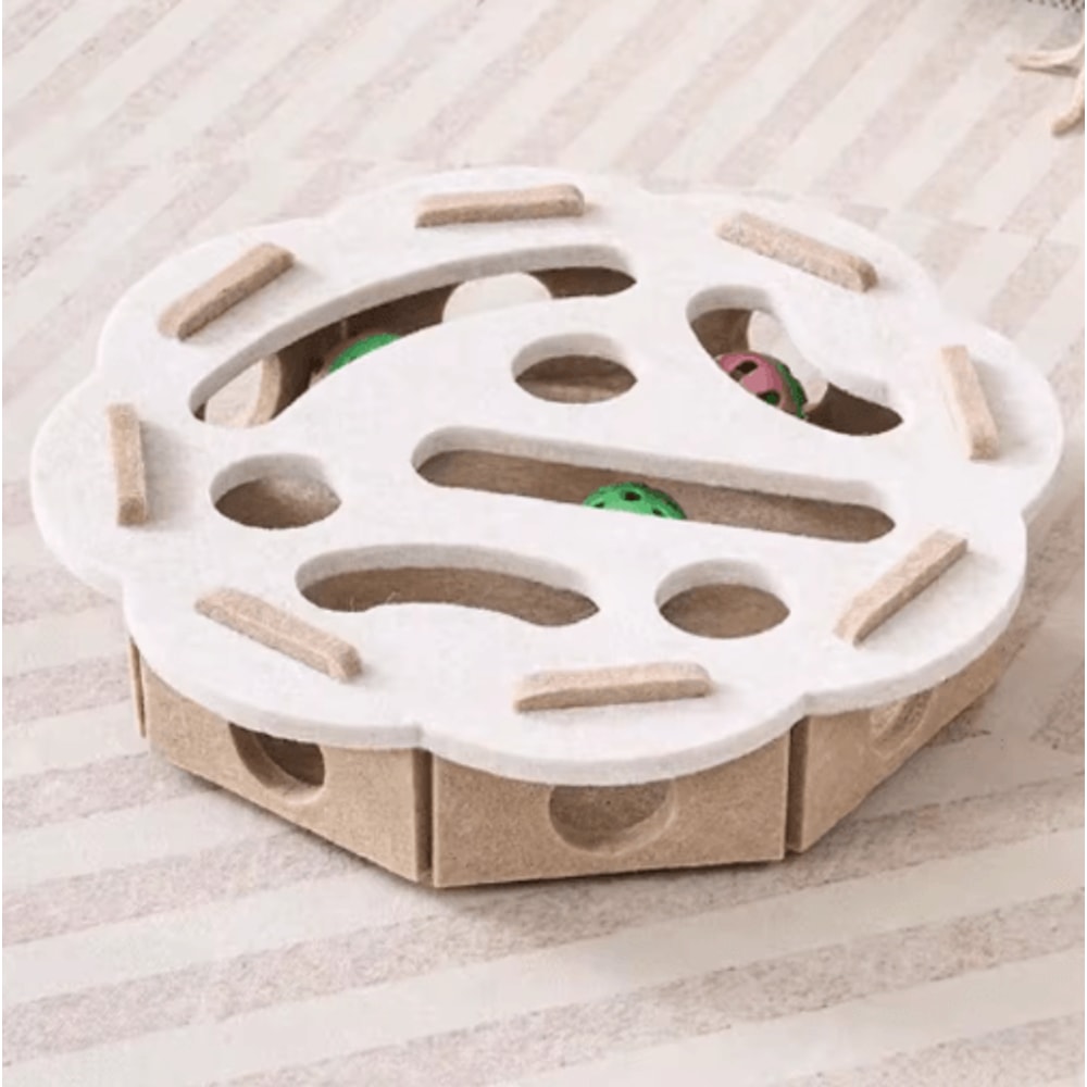 Play Tunnel Interactive Cat Maze Puzzle Toy With Bell Balls 1