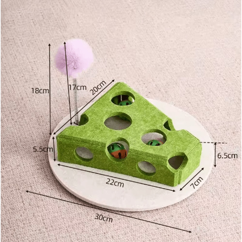 Play Tunnel Interactive Cat Maze Puzzle Toy With Bell Balls 3