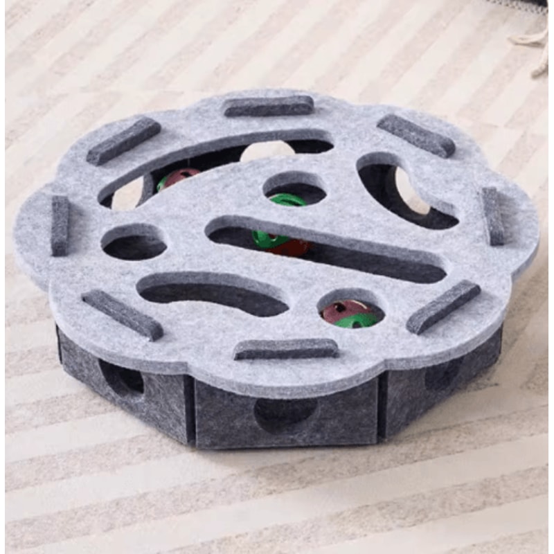 Play Tunnel Interactive Cat Maze Puzzle Toy With Bell Balls 8