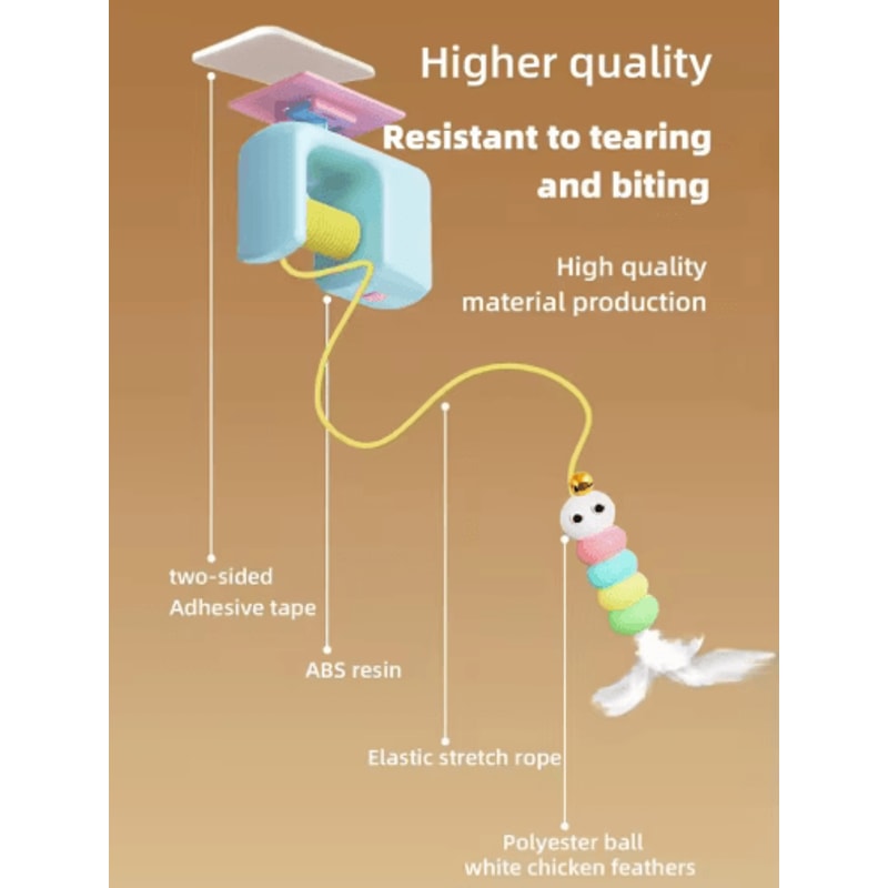 Hunt Bounce Automatic Door Hanging Cat Toy With Jumping YoYo Actio 7