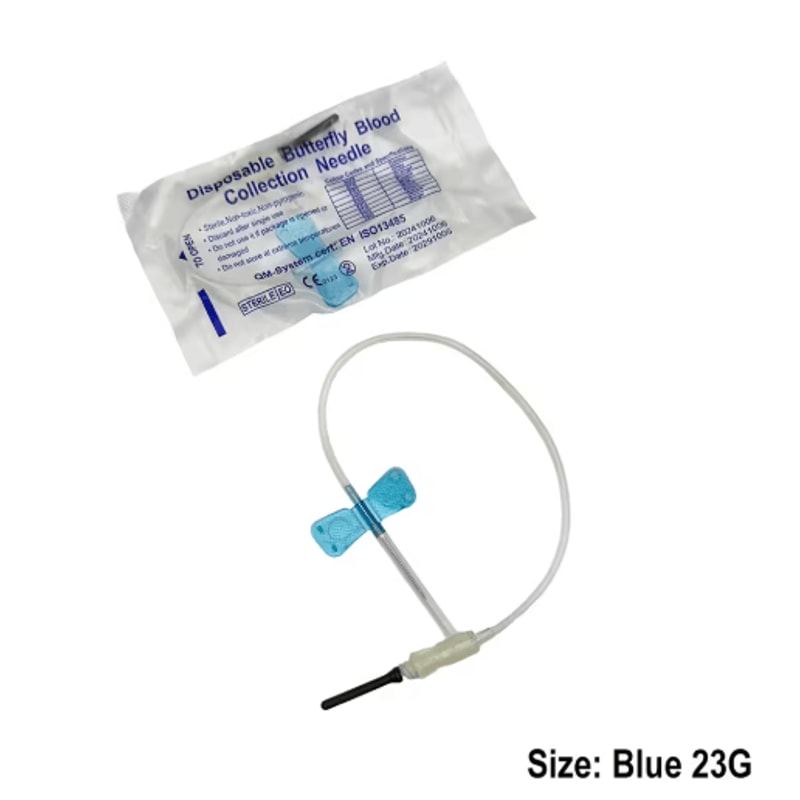 VetFlow Disposable Butterfly Blood Collection Needles For Cats Dogs Small Animals 6
