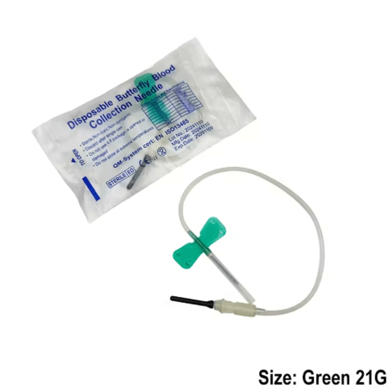 VetFlow Disposable Butterfly Blood Collection Needles For Cats Dogs Small Animals 7