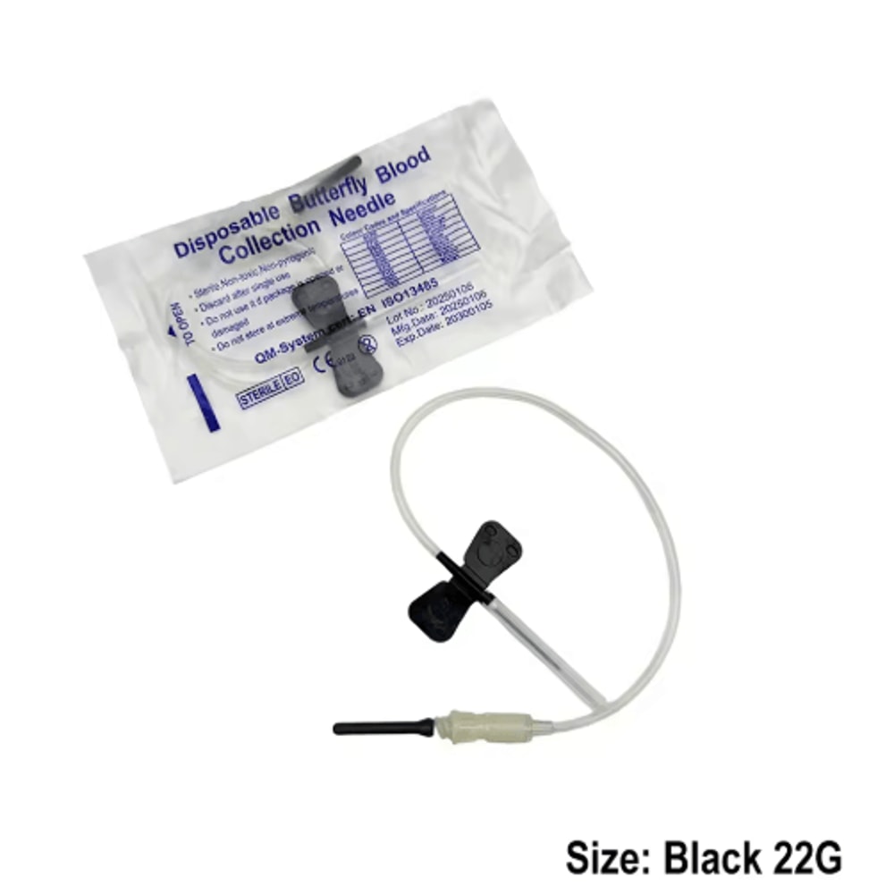 VetFlow Disposable Butterfly Blood Collection Needles For Cats Dogs Small Animals 8