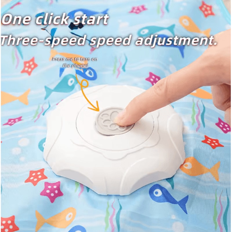 HideNHunt Automatic Cat Hunting Blanket Toy With Rotating Teaser Wand 5
