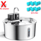 AquaFlow 32L Wireless Stainless Steel Cat Water Fountain With Motion Sensor 1