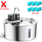 AquaFlow 32L Wireless Stainless Steel Cat Water Fountain With Motion Sensor 1