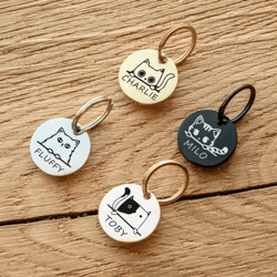 pawprint personalized pet id tag with custom engraving