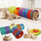 Rainbow Hide Collapsible Cat Tunnel Toy For Indoor Cats 28