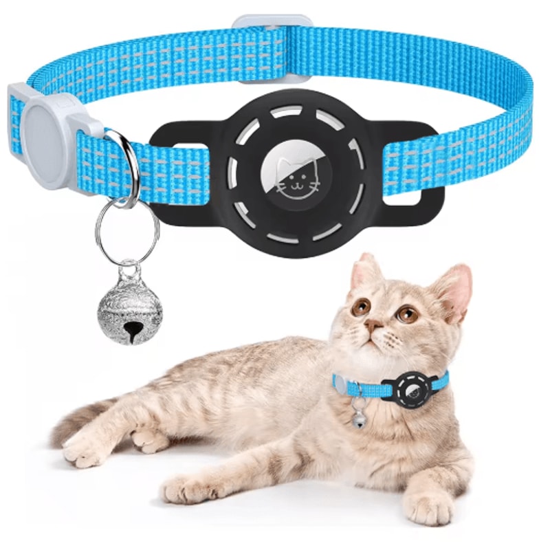 SafeTrack Reflective AirTag Pet Collar With Breakaway Safety Buckle 1