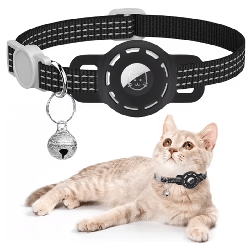 SafeTrack Reflective AirTag Pet Collar With Breakaway Safety Buckle 10