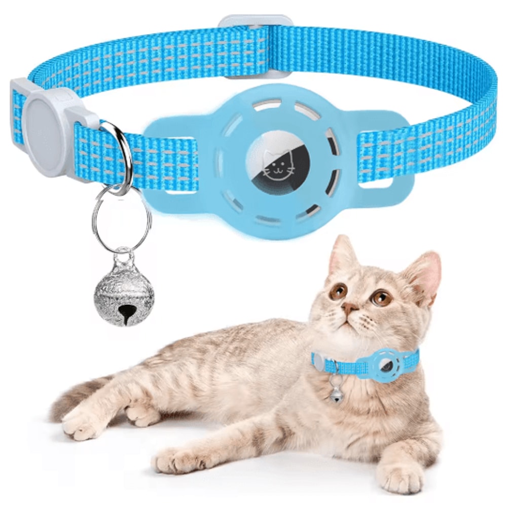 SafeTrack Reflective AirTag Pet Collar With Breakaway Safety Buckle 2