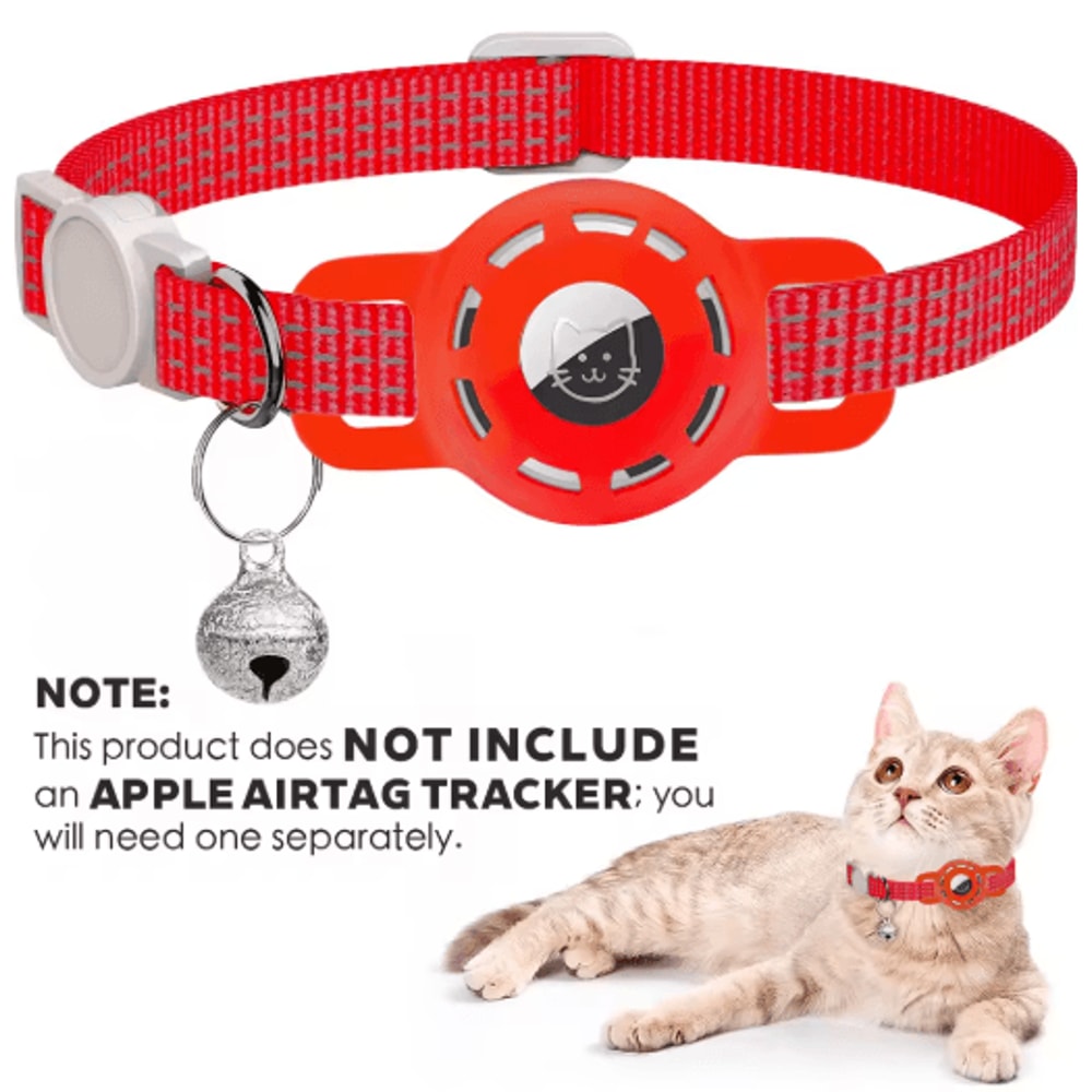 SafeTrack Reflective AirTag Pet Collar With Breakaway Safety Buckle 4