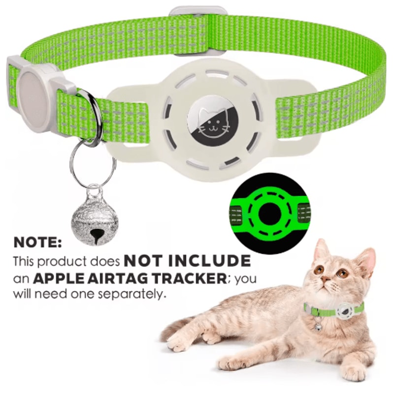 SafeTrack Reflective AirTag Pet Collar With Breakaway Safety Buckle 5