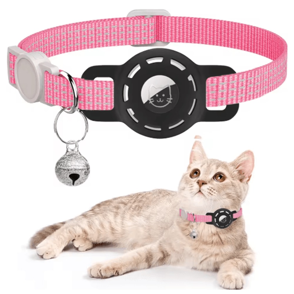 SafeTrack Reflective AirTag Pet Collar With Breakaway Safety Buckle 8