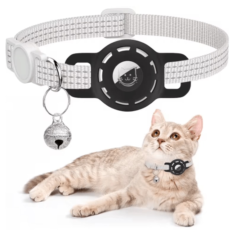 SafeTrack Reflective AirTag Pet Collar With Breakaway Safety Buckle 9