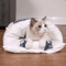 CozyPaws Kawaii Removable Cat Cave Bed For Cats And Small Dogs 5