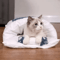 CozyPaws Kawaii Removable Cat Cave Bed For Cats And Small Dogs 5