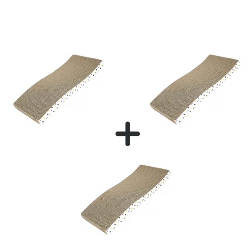 LoungeScratch DoubleSided Corrugated Cat Scratching Board Sofa Bed 1