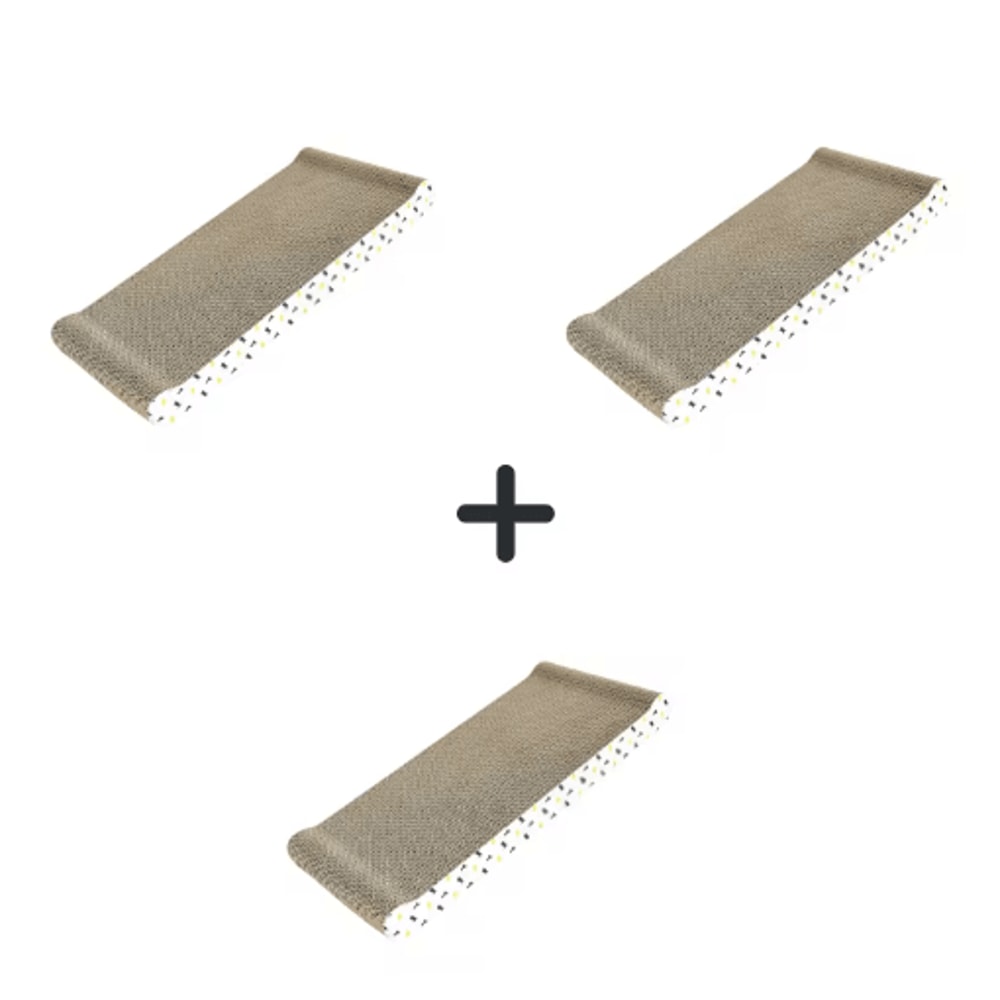 LoungeScratch DoubleSided Corrugated Cat Scratching Board Sofa Bed 3