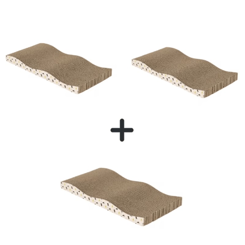 LoungeScratch DoubleSided Corrugated Cat Scratching Board Sofa Bed 5