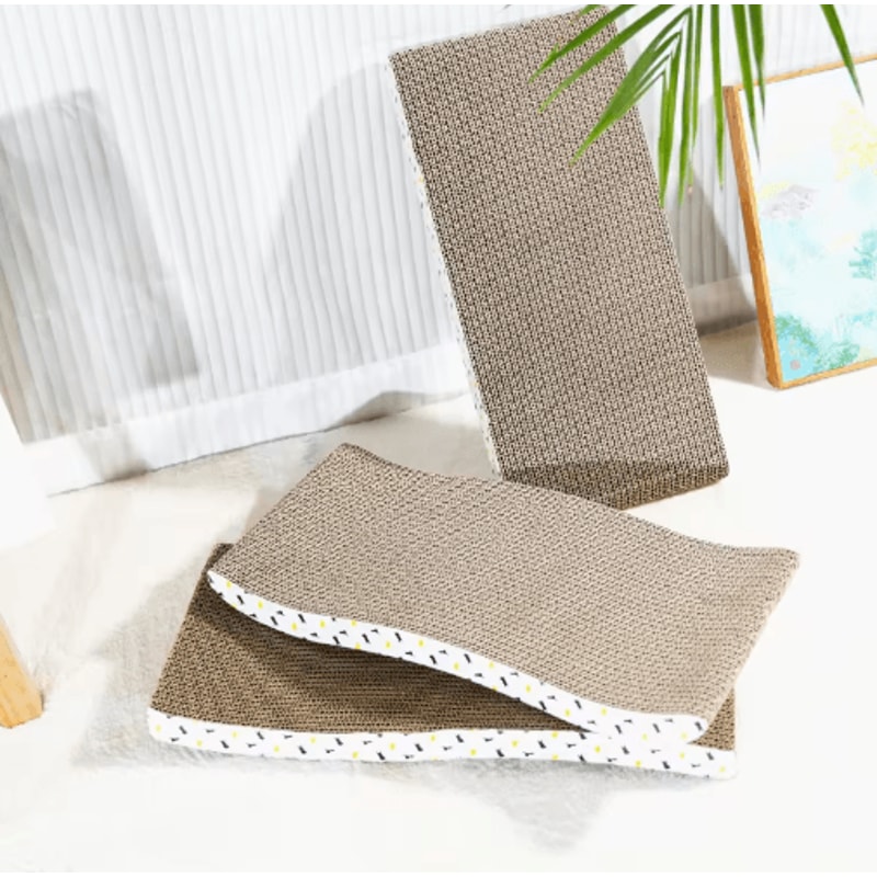LoungeScratch DoubleSided Corrugated Cat Scratching Board Sofa Bed 11
