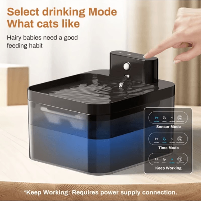 AquaSense 22L Wireless Automatic Pet Water Fountain With Infrared Sensor 11