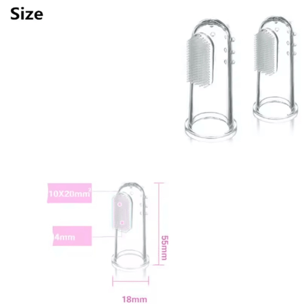 GentleSmile Soft Finger Pet Toothbrush For Dogs Cats 2