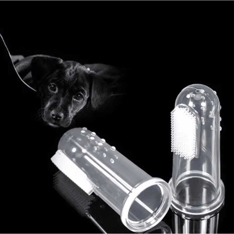 GentleSmile Soft Finger Pet Toothbrush For Dogs Cats 5
