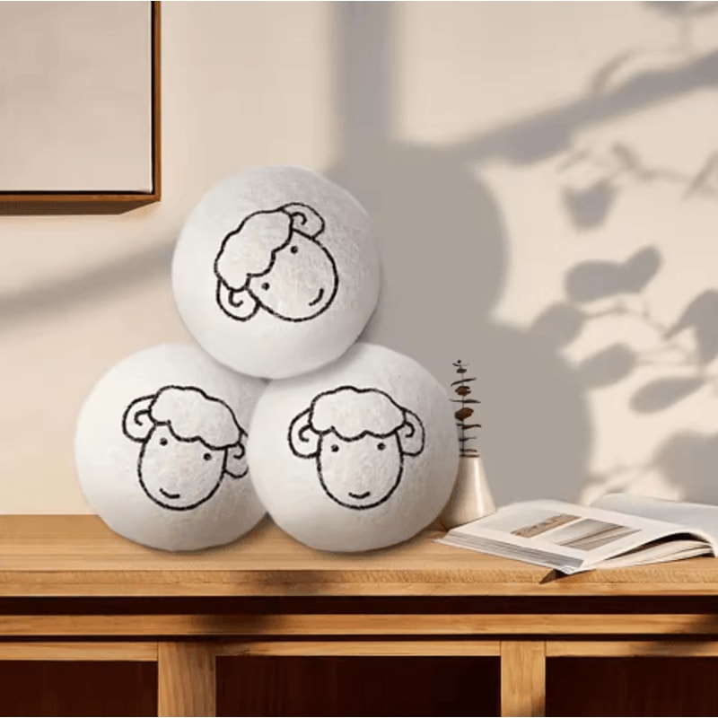 CozyBounce Wool Felt Cat Ball Toy Set For Interactive Play 4