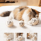 CozyBounce Wool Felt Cat Ball Toy Set For Interactive Play 5