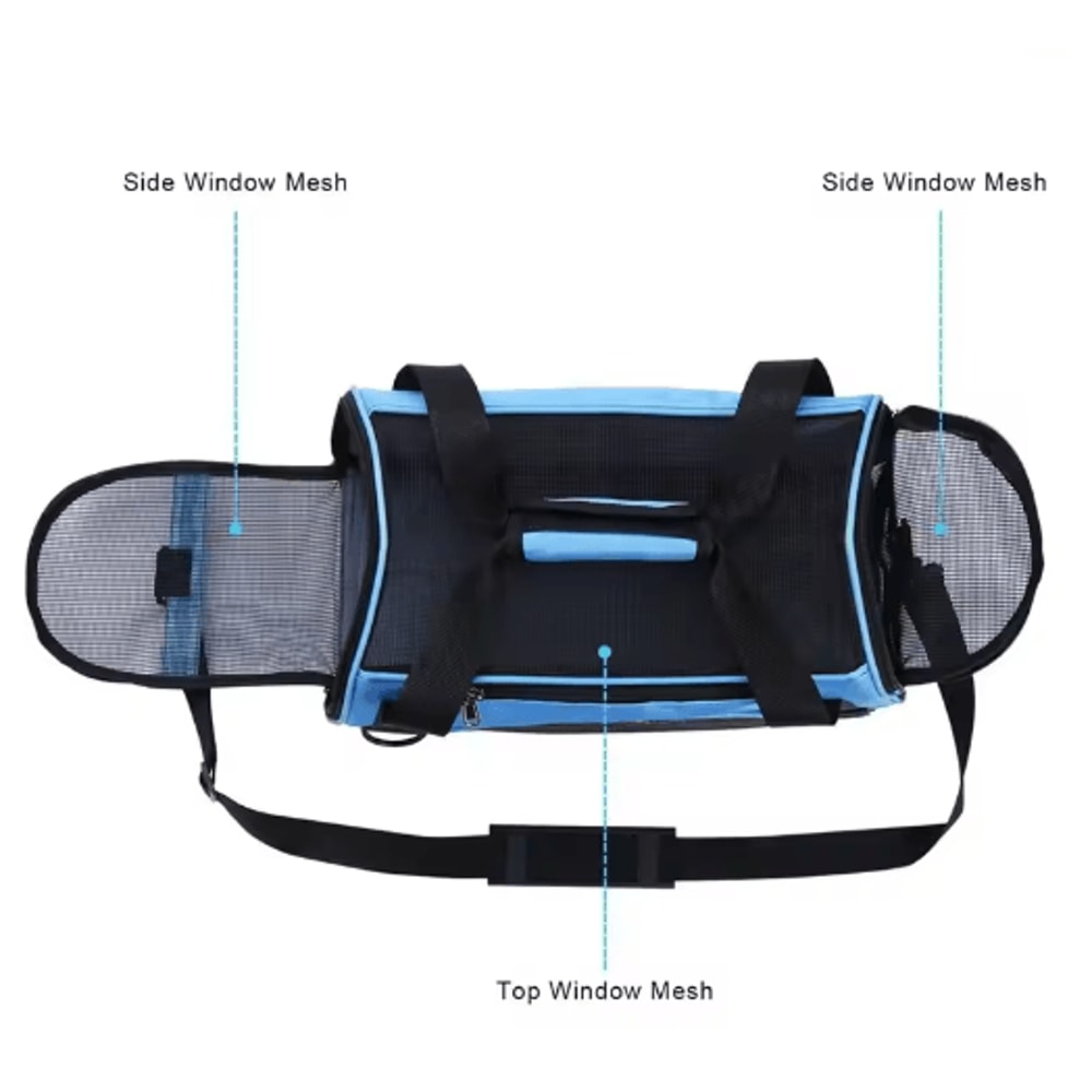 TravelEase Foldable Pet Carrier Bag For Cats Small Dogs 7