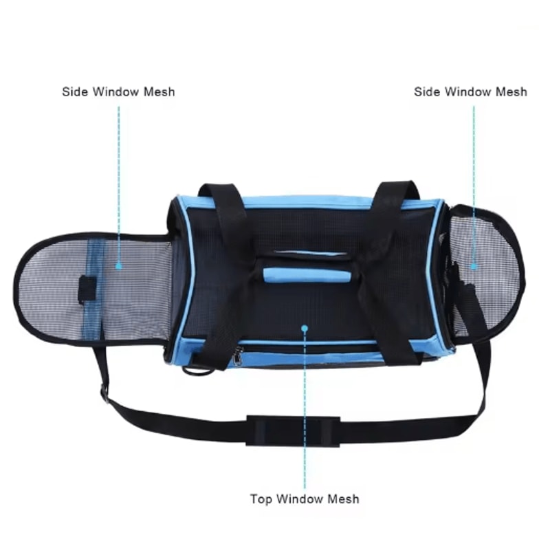 TravelEase Foldable Pet Carrier Bag For Cats Small Dogs 7