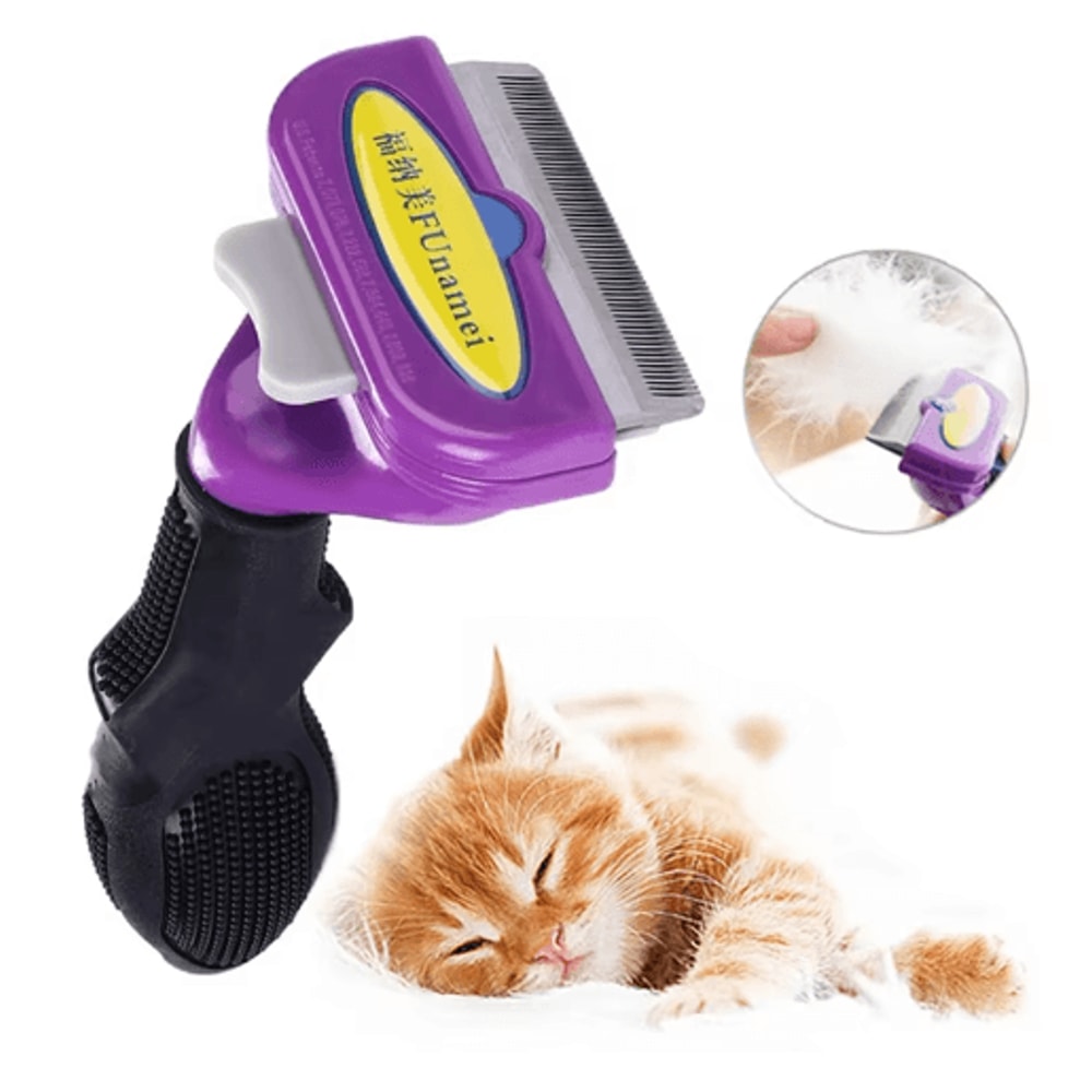 FurCare SelfCleaning Pet Grooming Brush For Dogs Cats 0