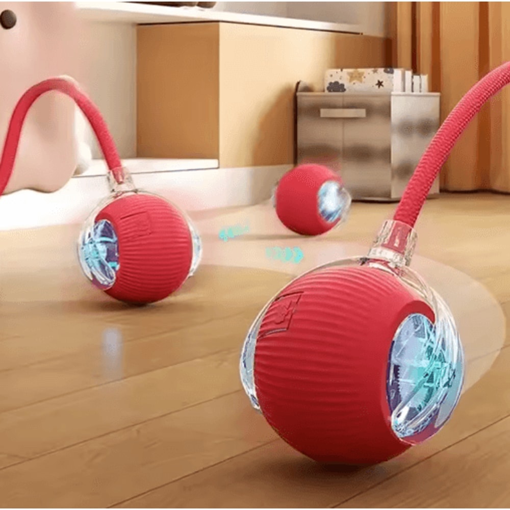 SmartMouse Automatic Rolling Cat Ball With Tail Teaser 0