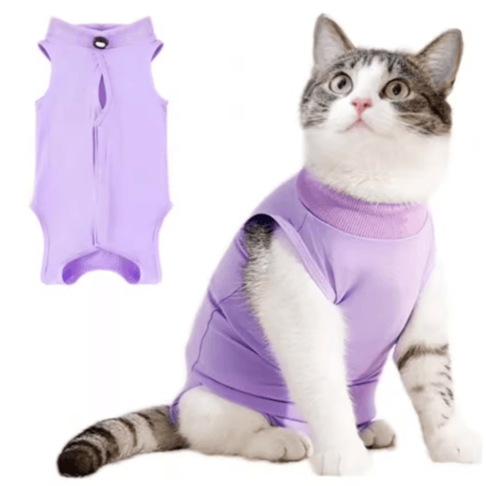 Comfort Care Soft Cat Recovery Suit For Post Surgery Healing 5