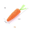 Crunchy Carrot Interactive Cat Teething Toy With Sound Scratch Fun 2