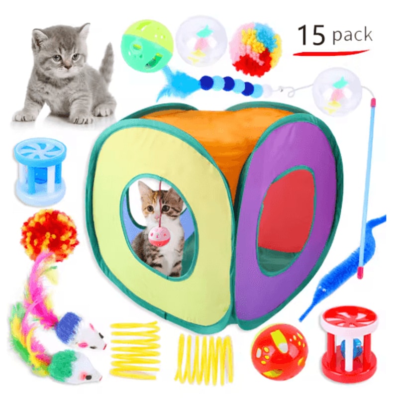 Play Paws 1224 Piece Interactive Cat Toy Variety Set 2